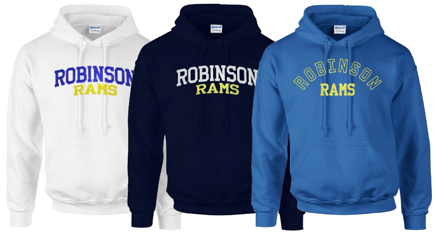 Embroidered Hoodie - Navy