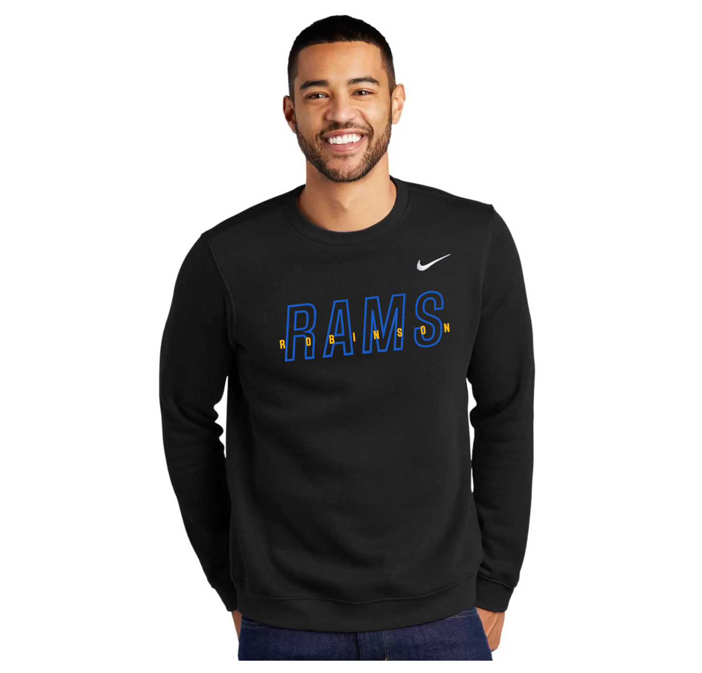 Crewneck Sweatshirt - Nike Club Fleece Black