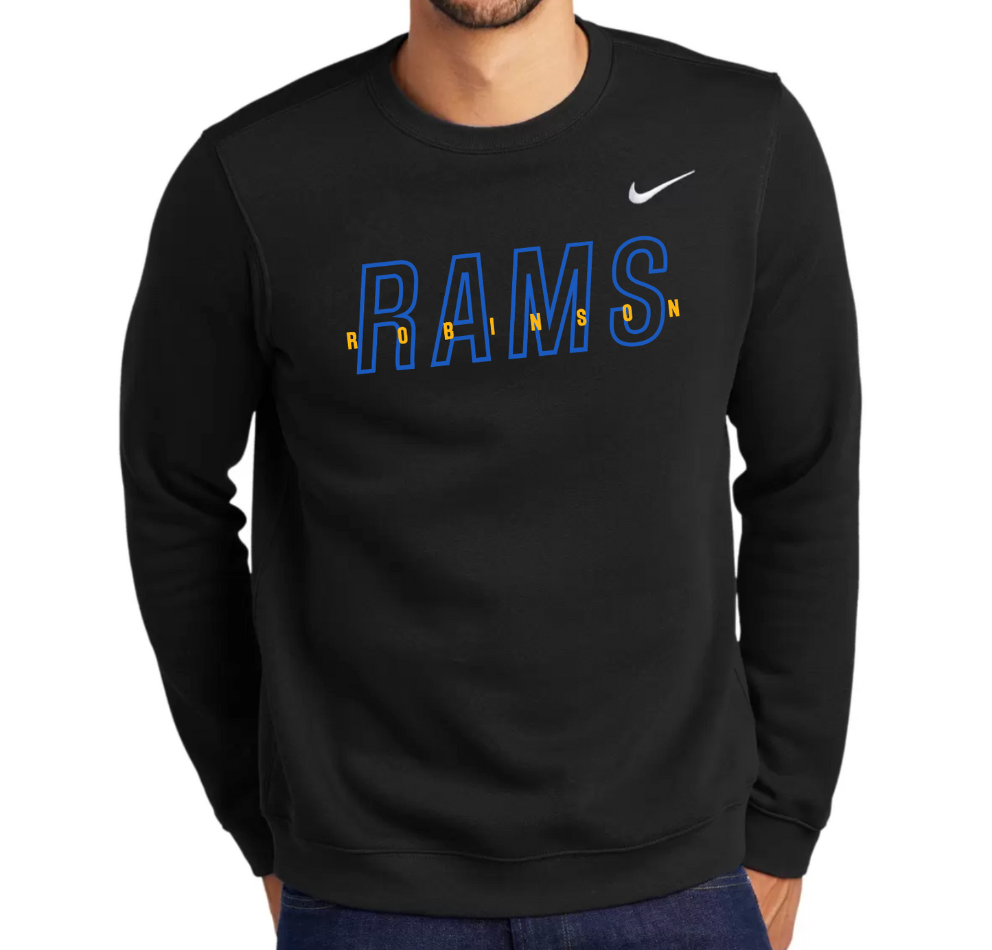 Crewneck Sweatshirt - Nike Club Fleece Black