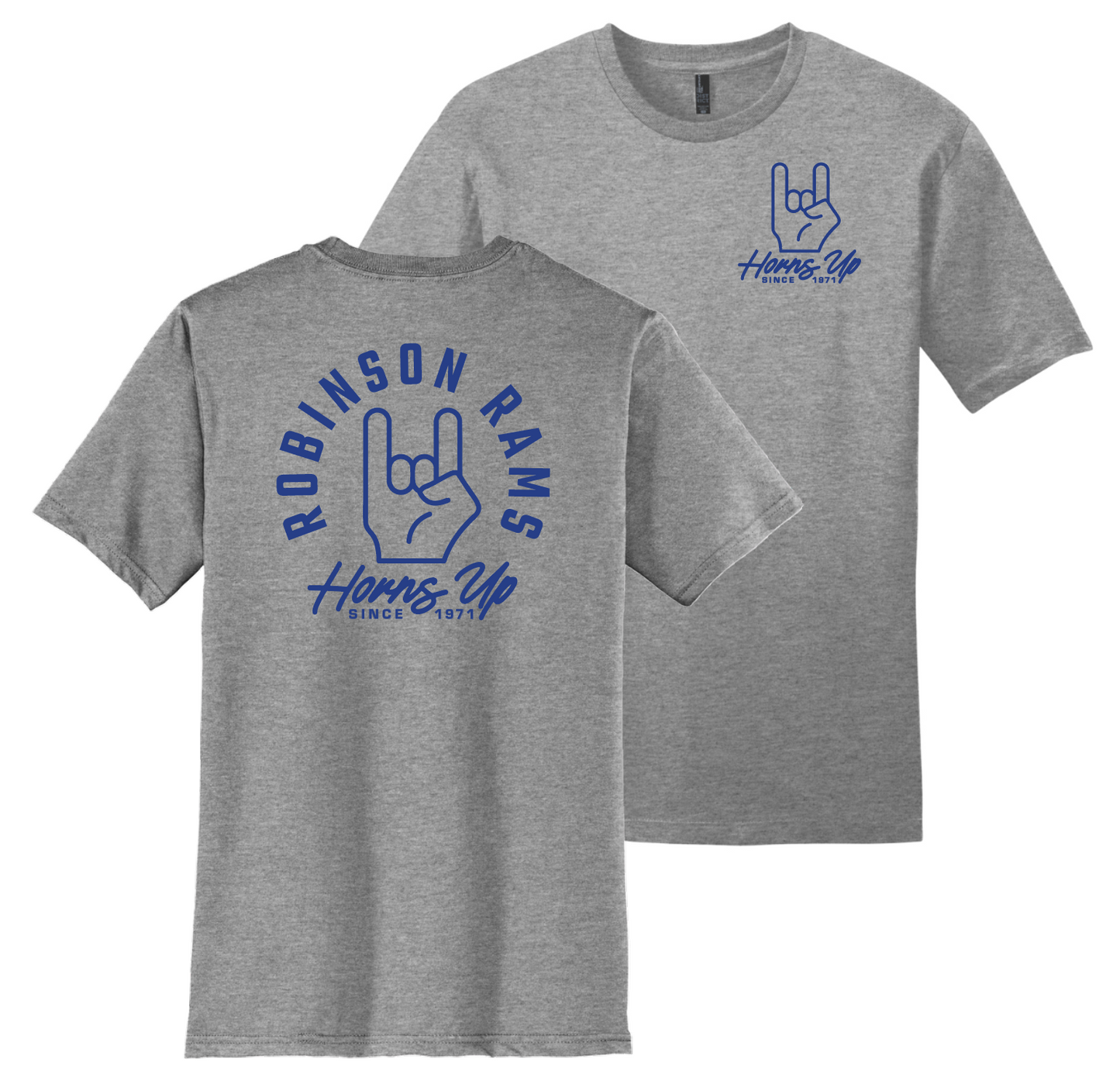 Tee - Horns Up ONLINE EXCLUSIVE (Available in Royal Blue & Heather Grey)