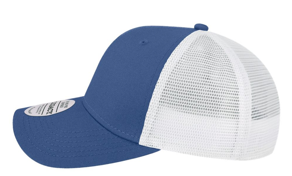 Legacy Royal Blue/White JWR Rams Mid-Pro Snapback Trucker Hat