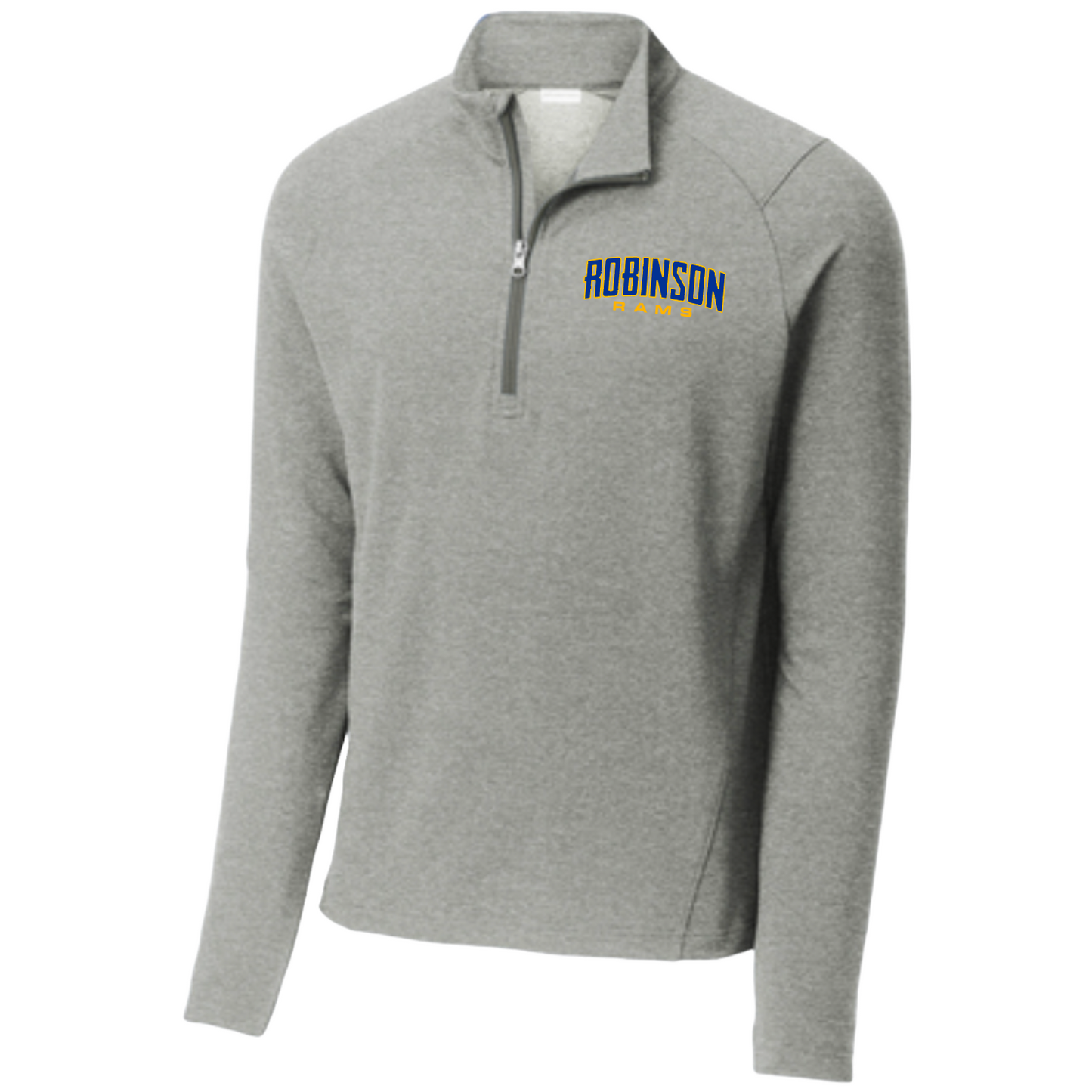 1/4 Zip - Light Grey Heather Performance