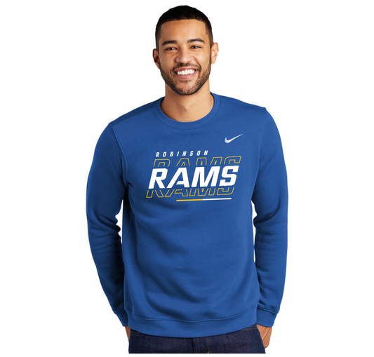 Crewneck Sweatshirt - NEW Nike Club Fleece Royal Blue