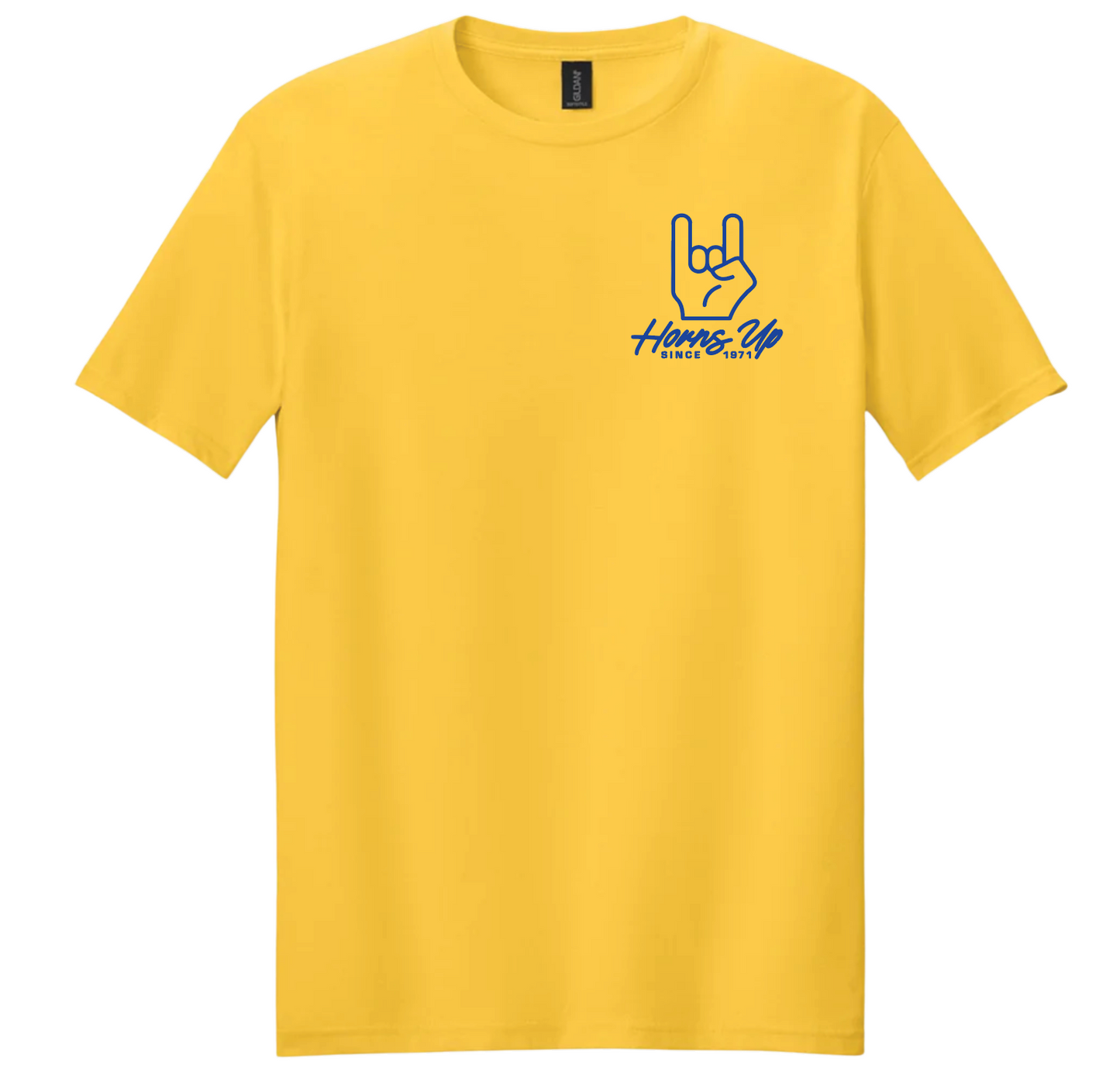 Tee - NEW Horns Up Gold