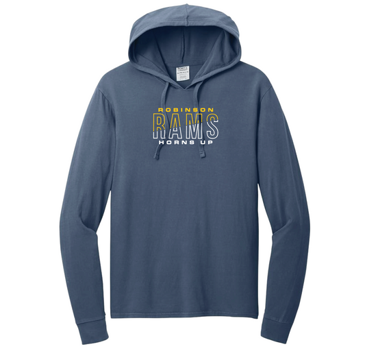 Hooded Tee - NEW Garment Dyed Pullover Hooded Tee