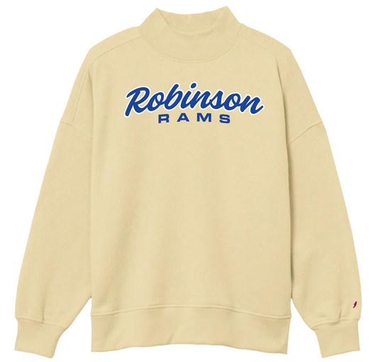 Mock Neck Sweatshirt - NEW League Mock Neck Popcorn