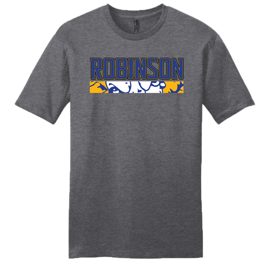 Tee - Charcoal Heather Logo Slice