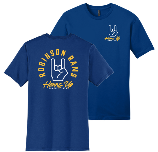 Tee - Horns Up ONLINE EXCLUSIVE (Available in Royal Blue & Heather Grey)