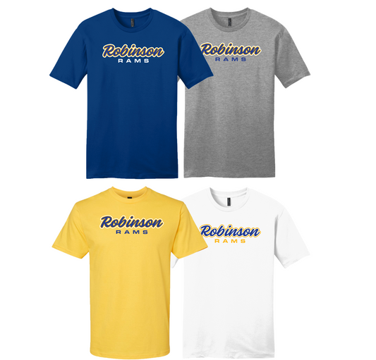 Tee - Robinson Script Royal Blue ONLINE EXCLUSIVE (Available in Royal Blue, Heather Grey, Gold & White)