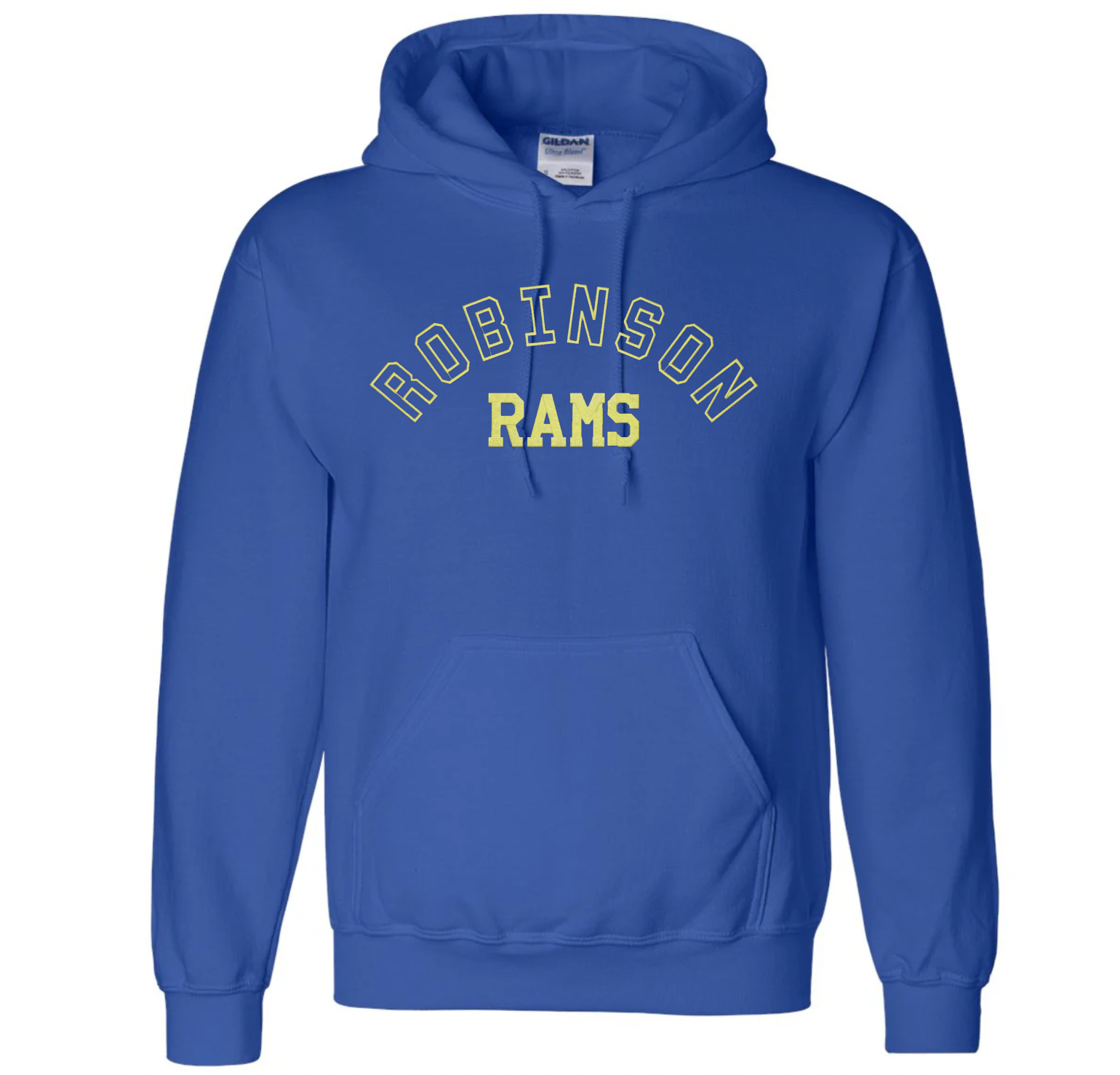 Embroidered Hoodie - Royal Blue – Robinson Rams Spirit Wear Store