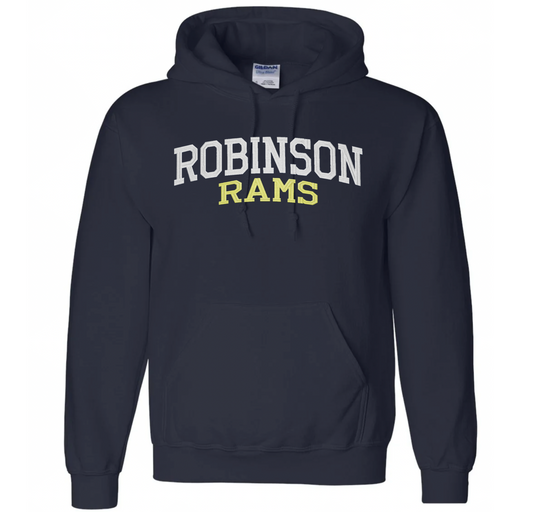 Embroidered Hoodie - Navy