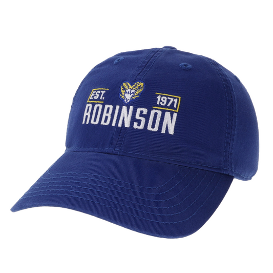 Legacy Royal Blue Robinson with Ram and Est. 1971 Adjustable Hat