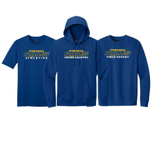 Custom Sport, Club -OR- Academic Dept. Specific Gear - NEW Tee, Crewneck Sweatshirt, Hoodie ONLINE EXCLUSIVE