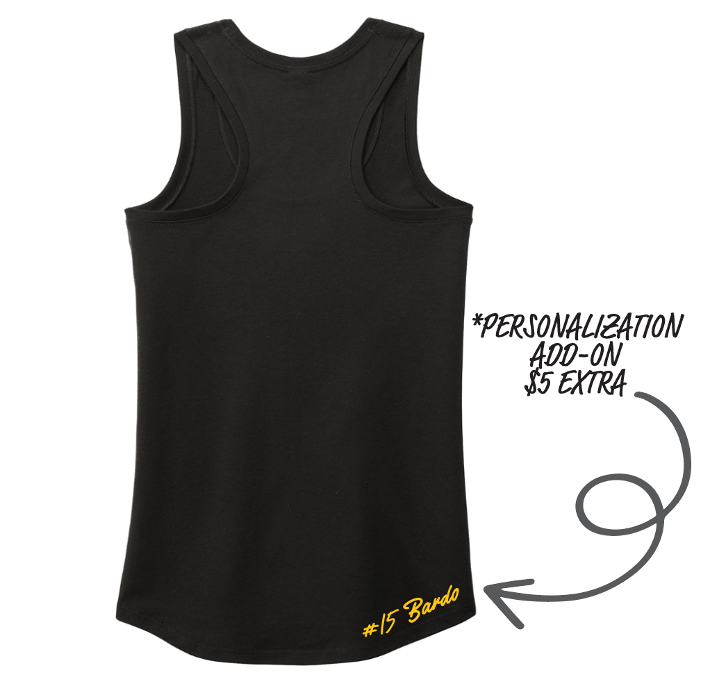 Custom Sport Specific Gear - NEW Women's Racerback Tank (Available in Heather Grey & Black)